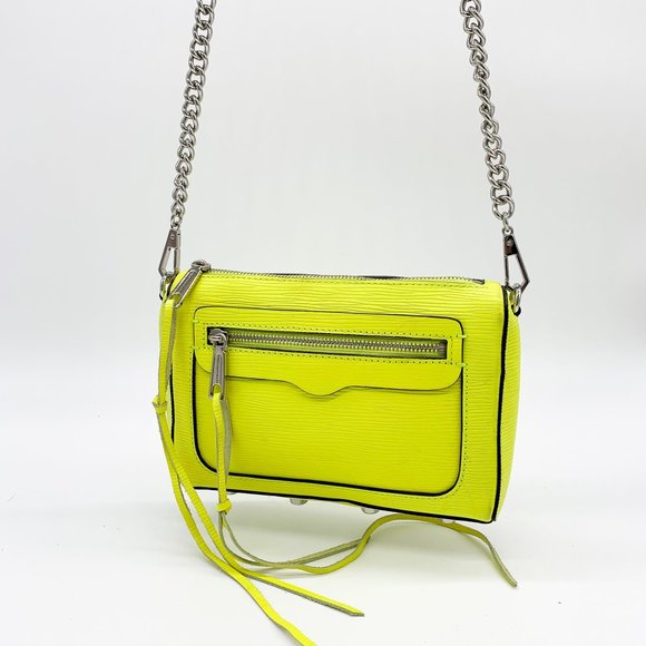 Rebecca Minkoff Handbags - REBECCA MINKOFF Avery Leather Crossbody Bag Yellow